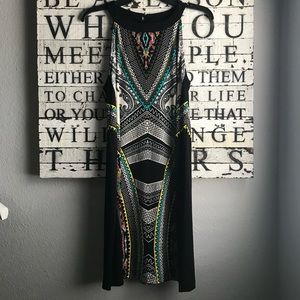 Apt 9 dress size L Black with multi color